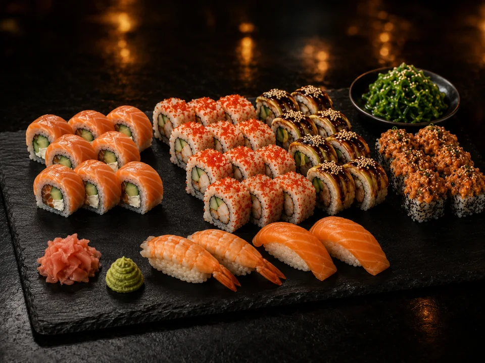 Sushi de WAVE en nuestro karaoke y sushi lounge de Alicante